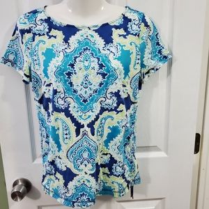 Bright colored blouse